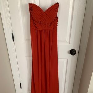 Azazie Yazmin - Rust - Size 8 - Worn once!